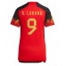 Belgia Romelu Lukaku #9 Kopio Koti Pelipaita Naisten MM-kisat 2022 Lyhyet Hihat